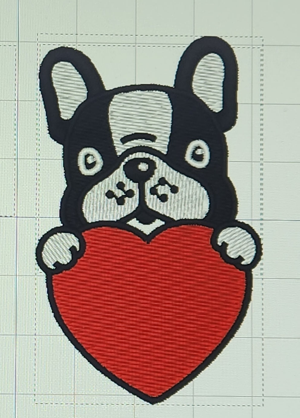 ミシン刺繍でつくったかわいフレブルネームタグ 両面もできます!