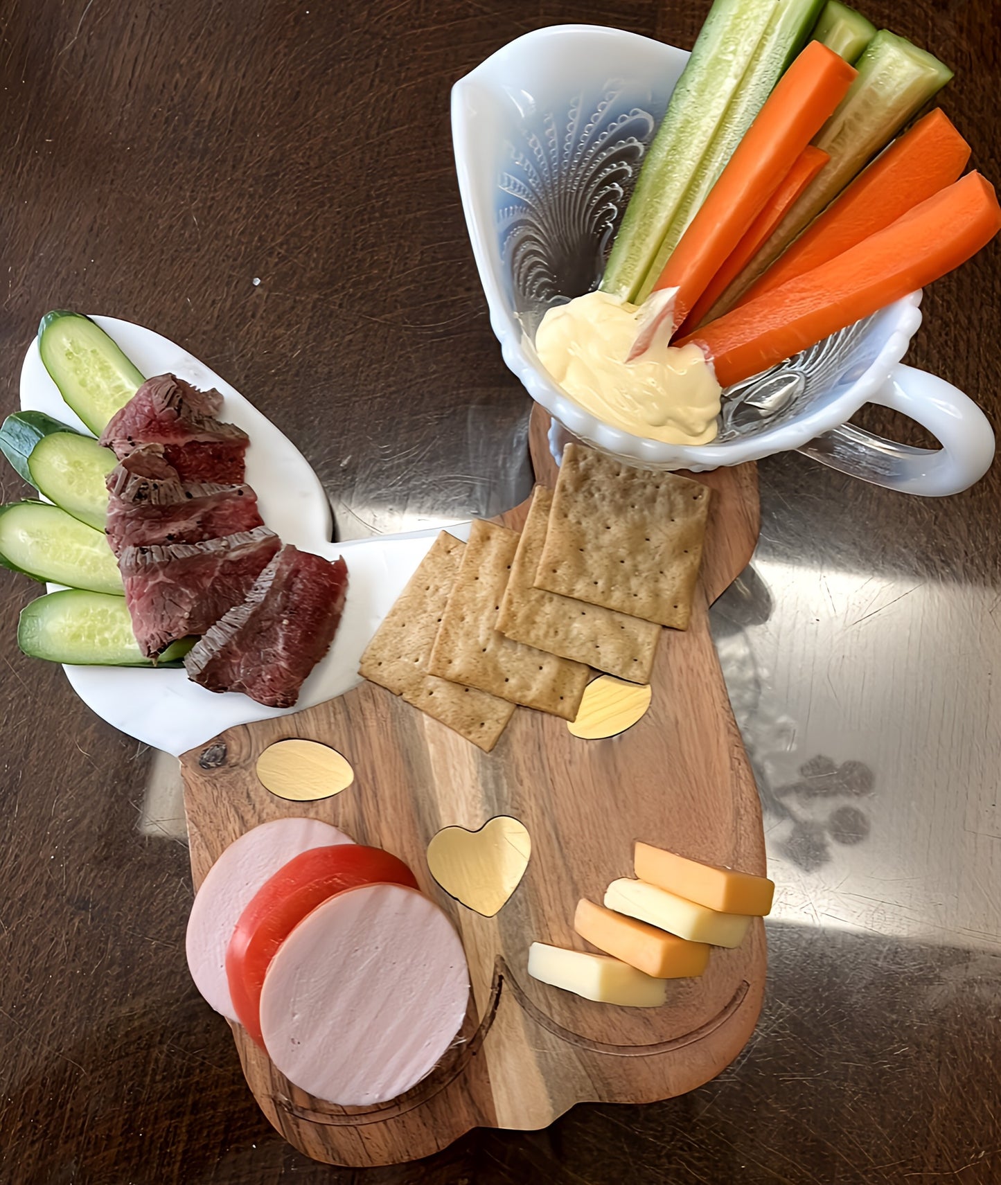 Plateau de service bouledogue français