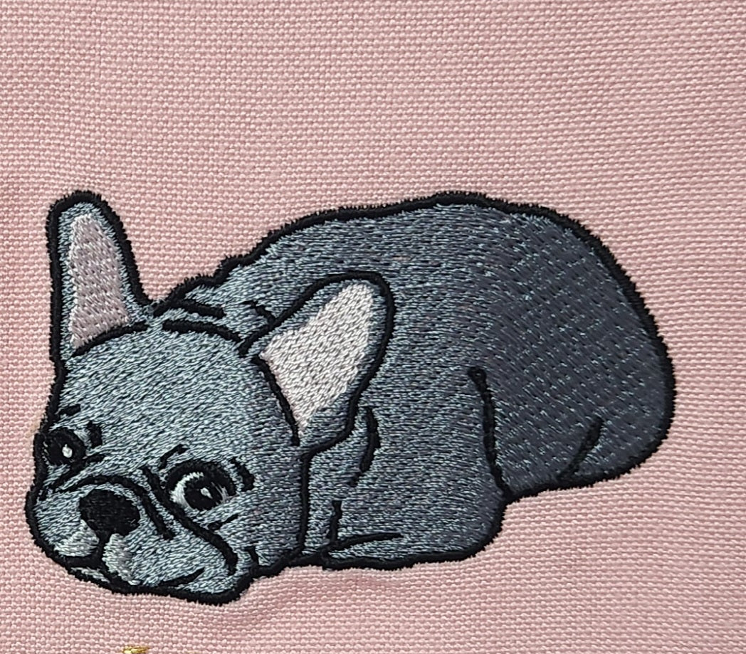 選べる刺繍と色のファスナーポケット付きスマホショルダーポーチ