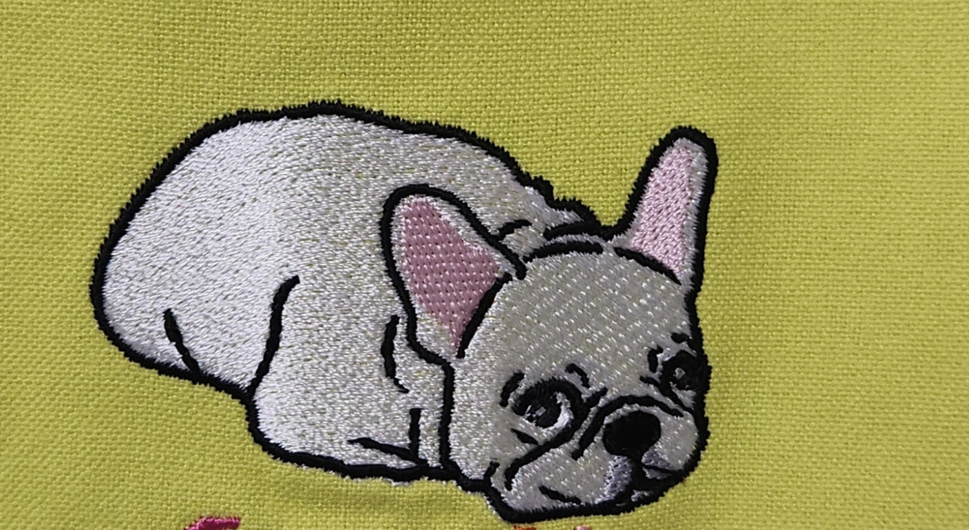 選べる刺繍と色のファスナーポケット付きスマホショルダーポーチ