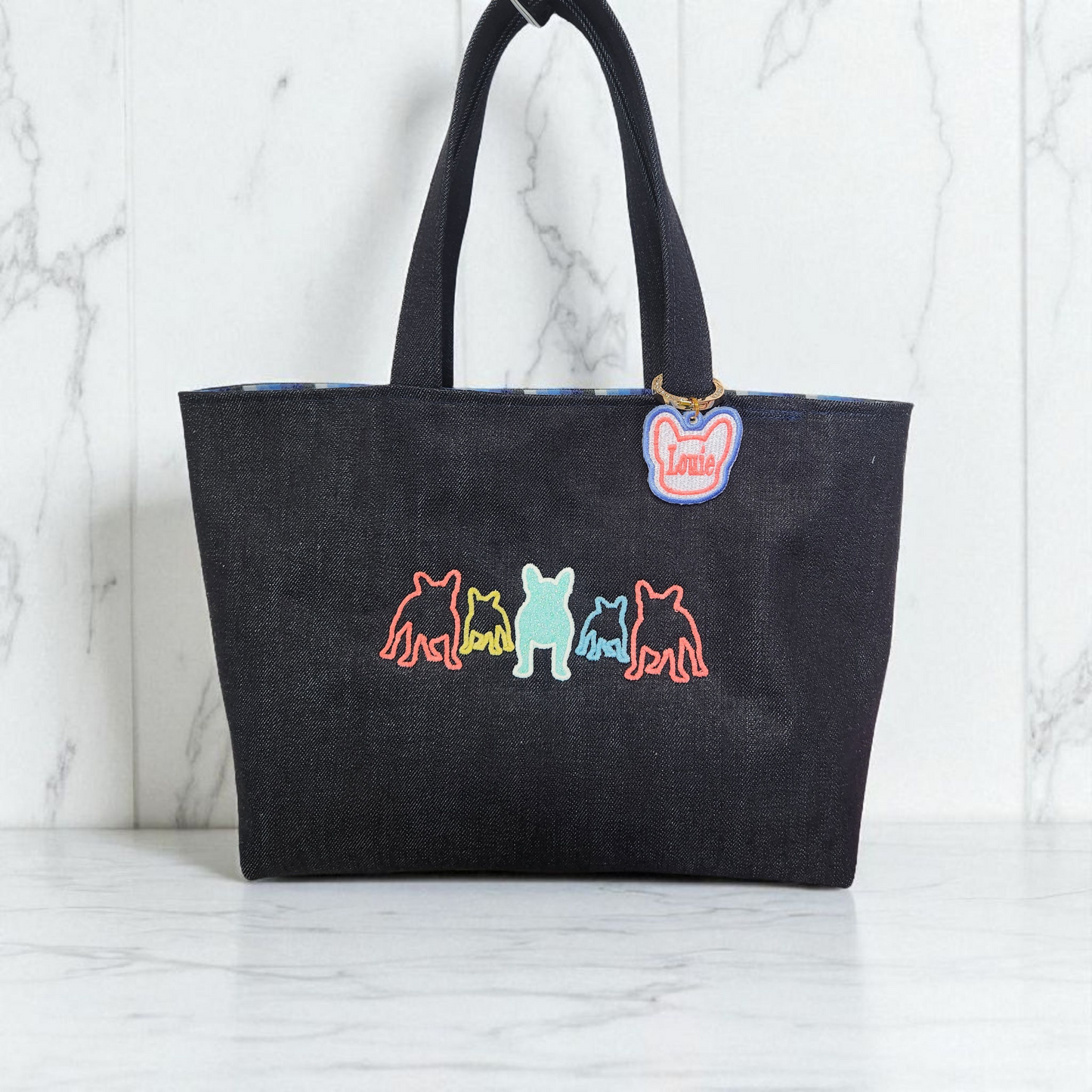 🌙✨ 暗闇で浮かび上がるフレブルデザイン 毎日をもっと特別にするGlowトート 🐾 🌙✨ Glow in the Dark — A Frenchie Tote That Shines at Night 🐾