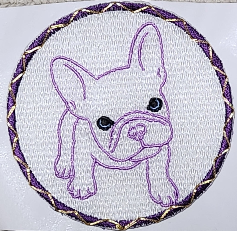 かわいいフレブル刺繍シール（3枚組）