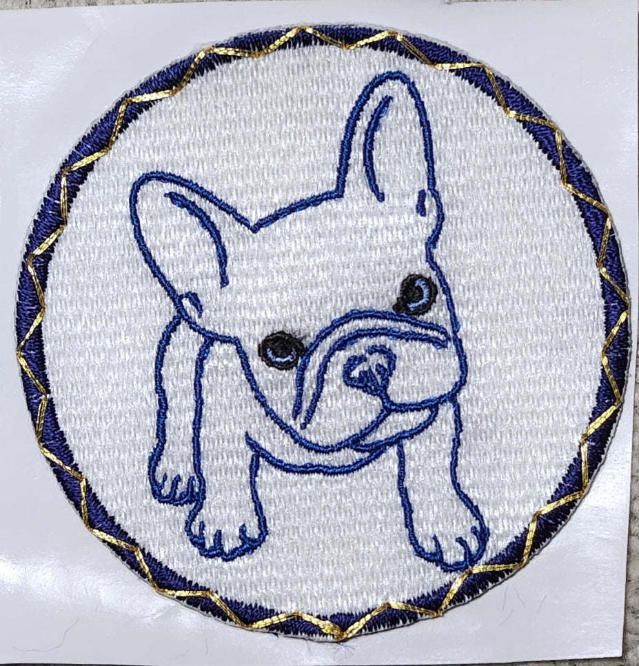 かわいいフレブル刺繍シール（3枚組）
