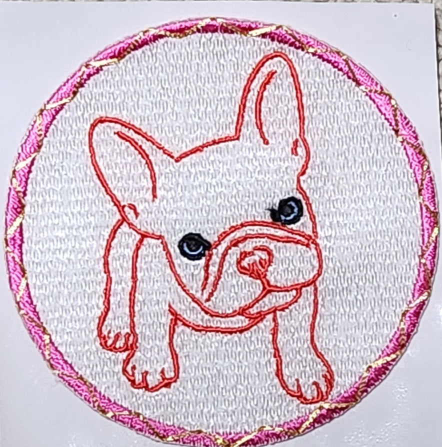 かわいいフレブル刺繍シール（3枚組）
