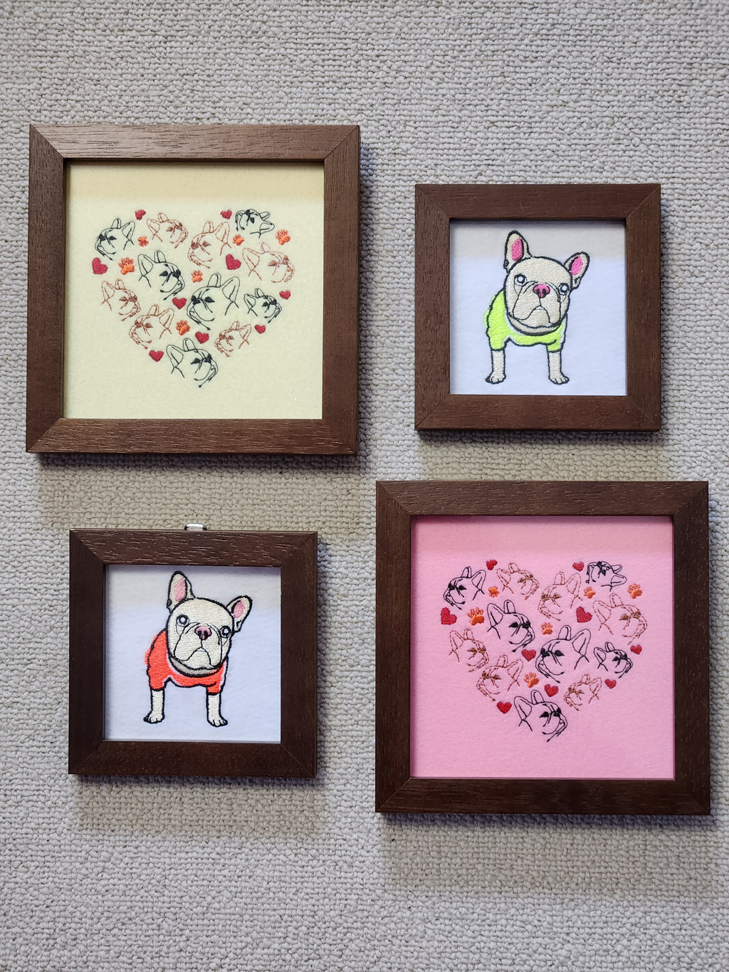 刺繍でつくったアートフレーム