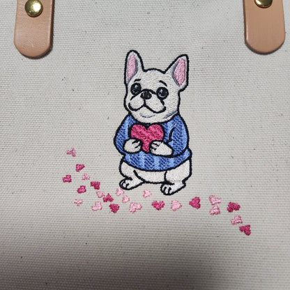 うきうきするフレブル刺繍エプロン