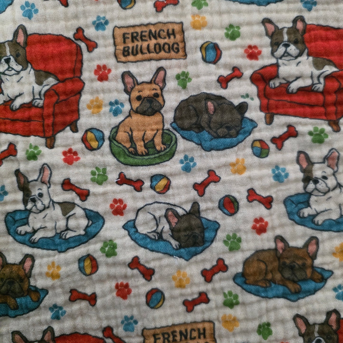 新色です！🛍️ふわっと軽やか オリジナルフレンチブルドッグスヌード（ダブルガーゼ／バンブーコットン）
