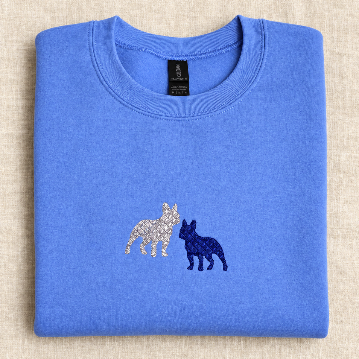 オリジナル刺繍で大人のフレブルスウェット