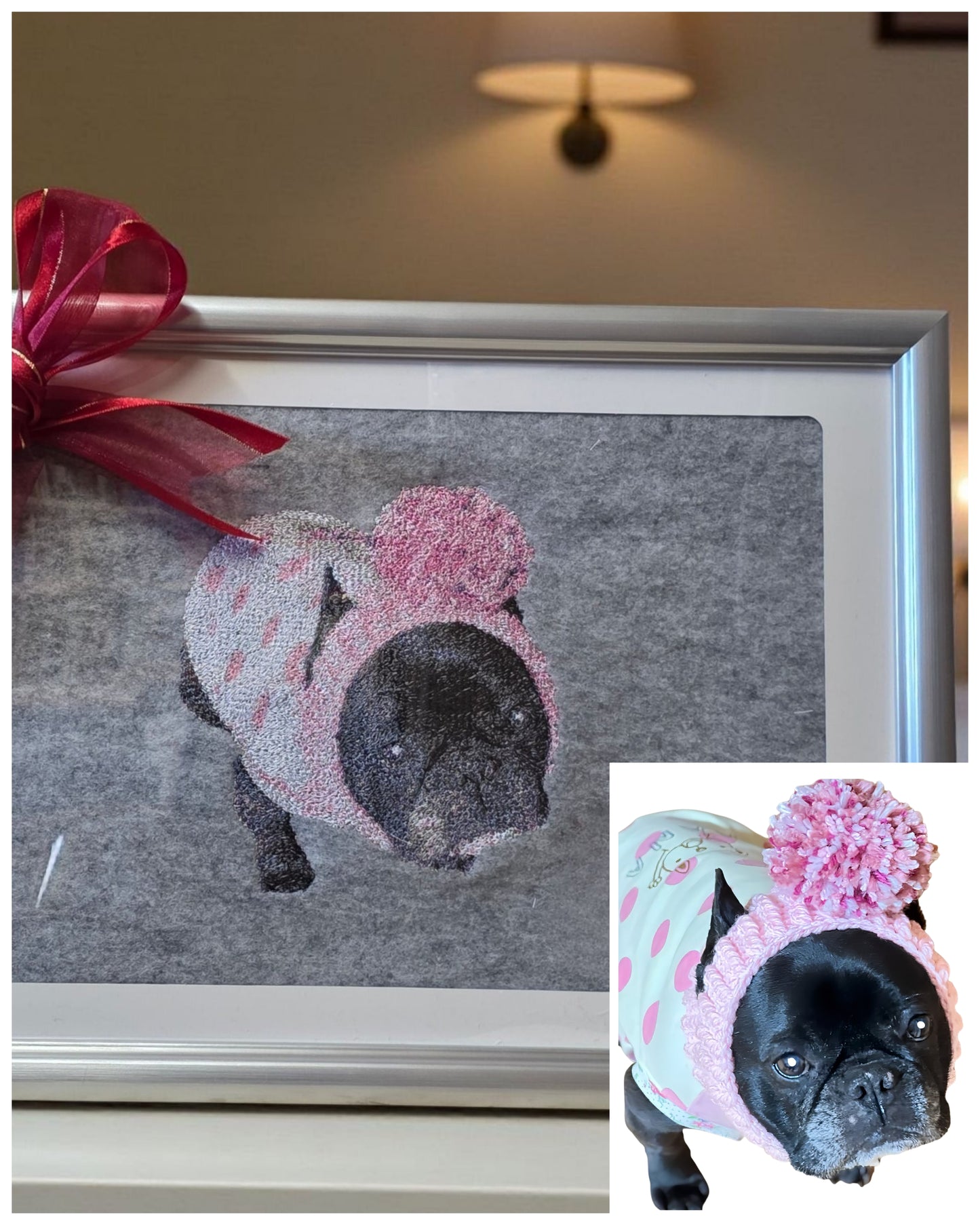 🌟 Photo Stitch Embroidery – Turn Your Favorite Memory into Art (aluminum frame)