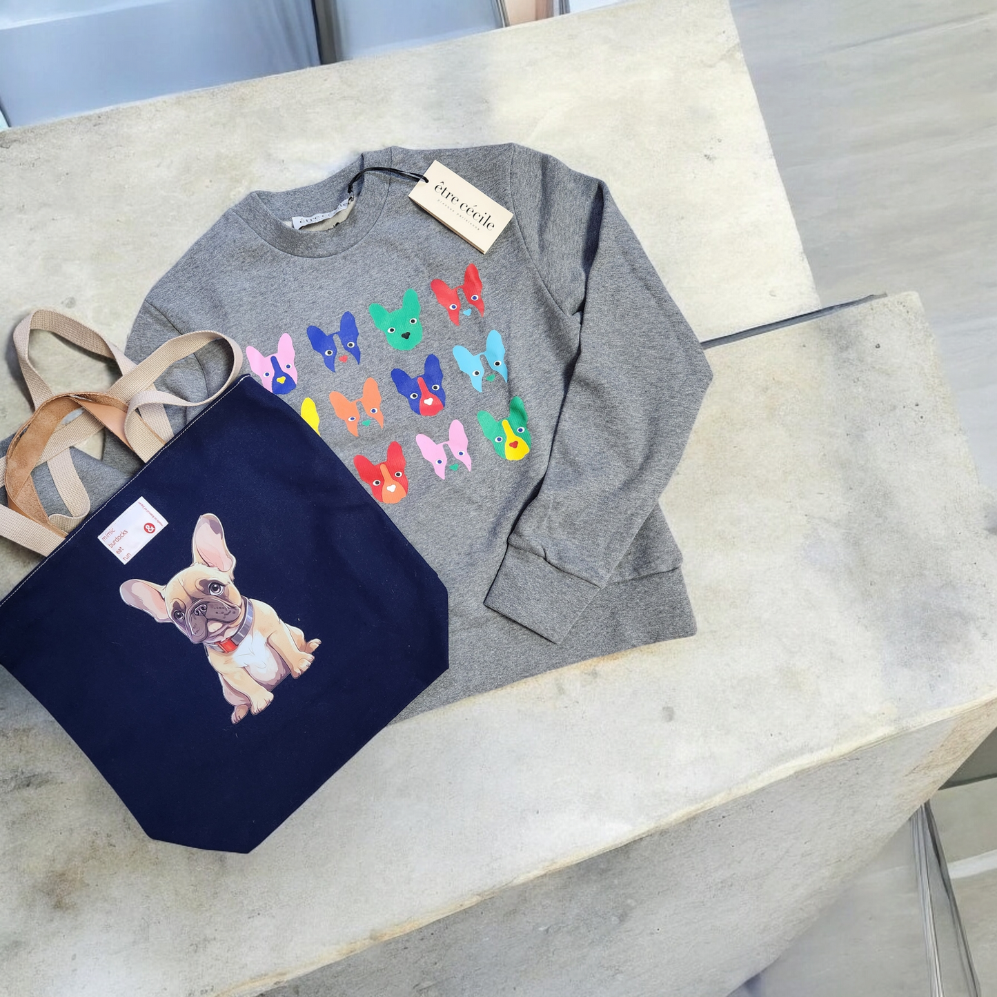 Etre Cecile カラフルフレブルいっぱいスウェットシャツ