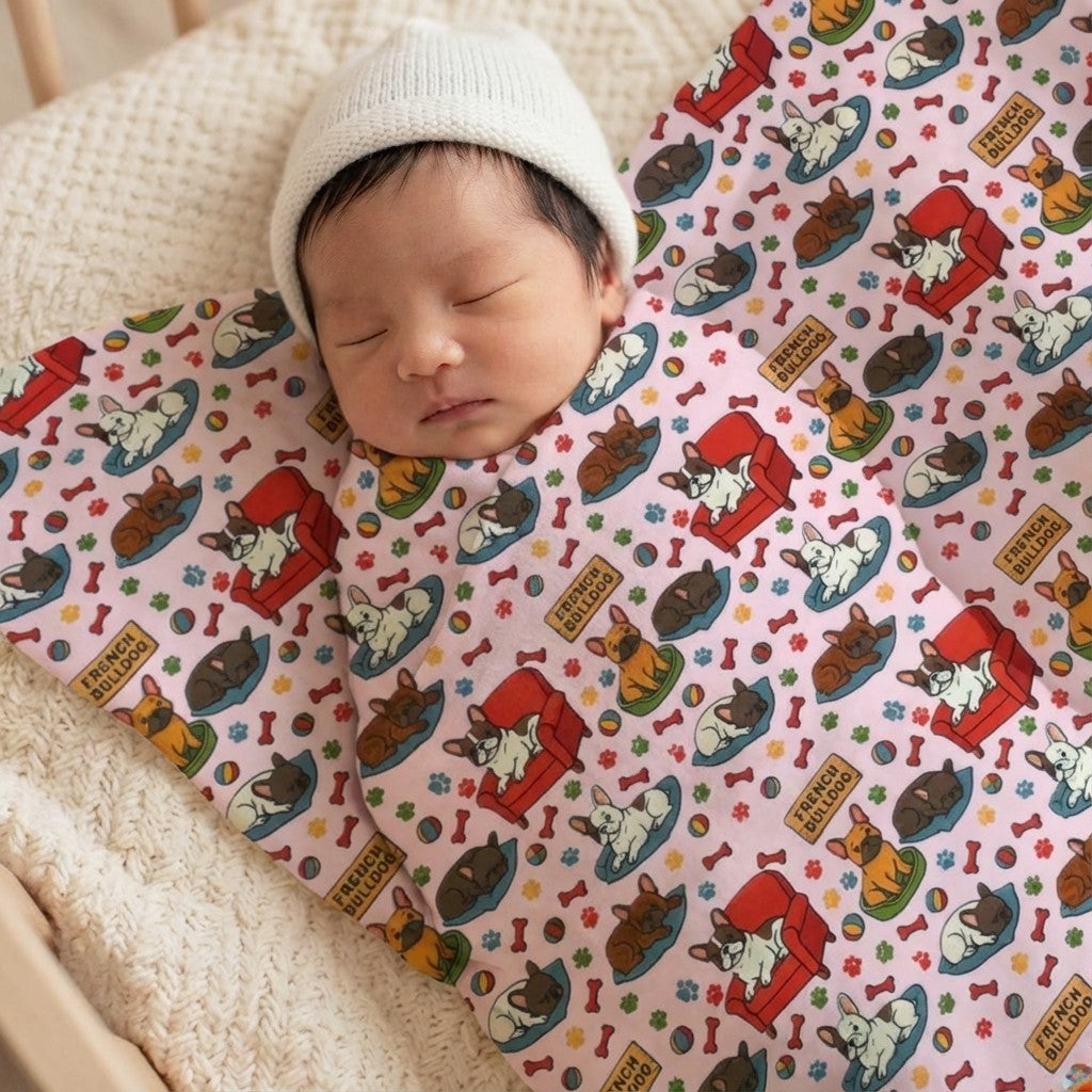 おくるみとして、ひざ掛けとして、カフェマット等用途は色々