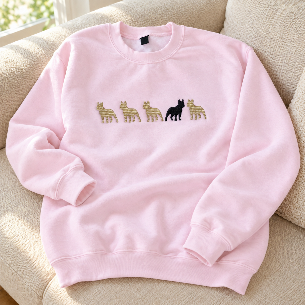 オリジナル刺繍で大人のフレブルスウェット