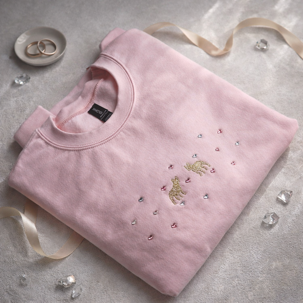 オリジナル刺繍で大人のフレブルスウェット　