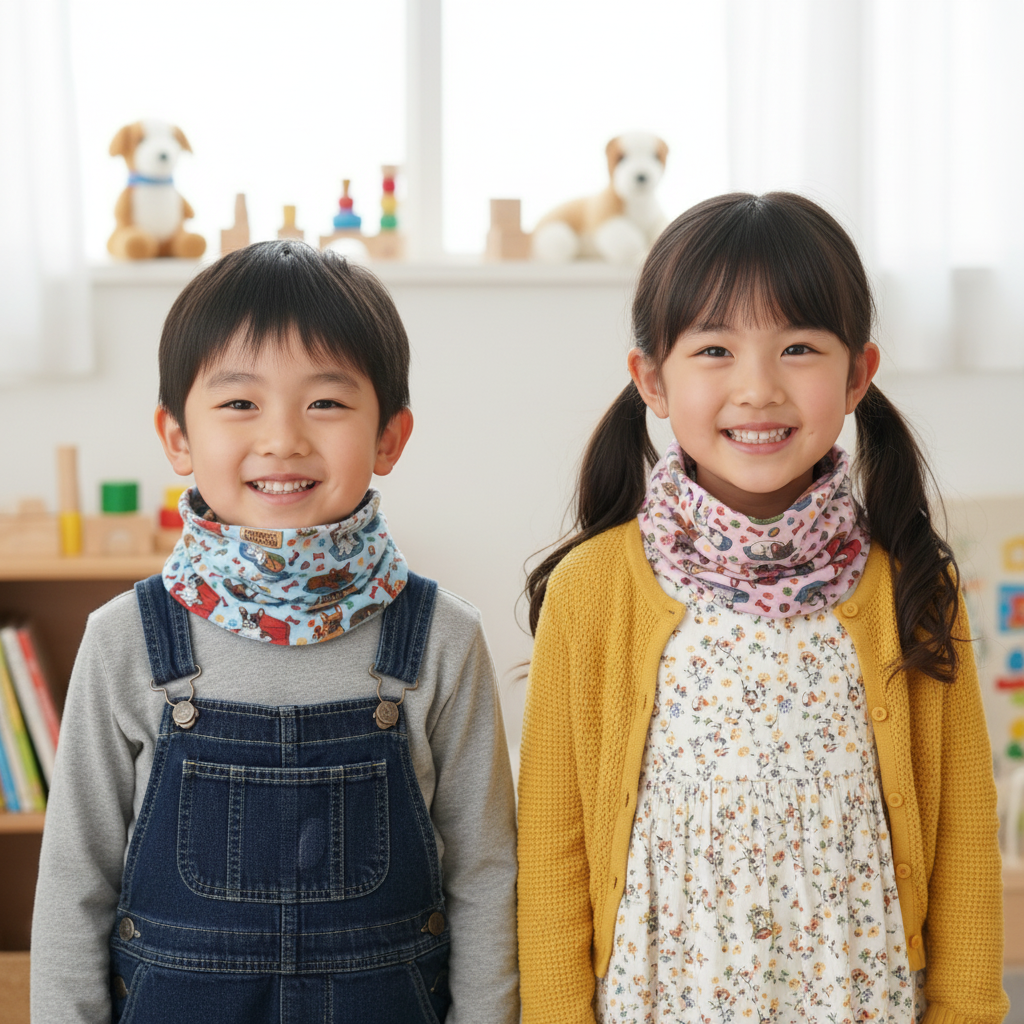 フレブルいっぱいキッズ＆愛犬スヌード