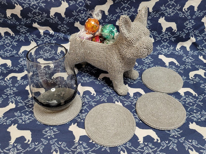 J'aimerais être à table ! Ensemble de sous-verres français scintillants