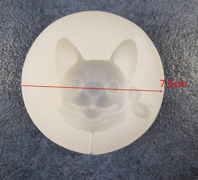 Let's make a cute French bulldog with a silicone mold