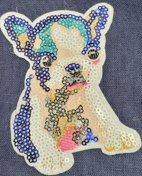 Freble iron patch with cute sequins and glitter