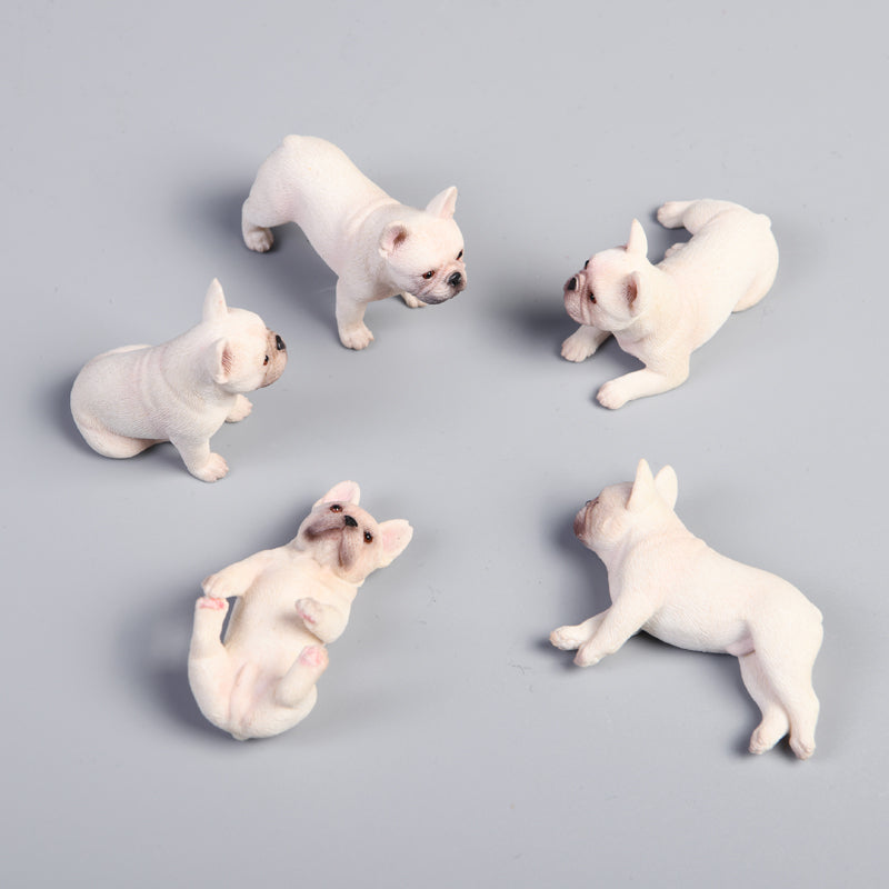 Set of 5 mini French bulldogs